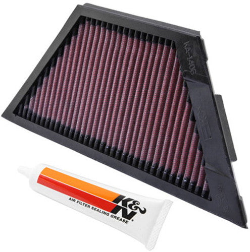 K&N KA-1406 High-Flow Air Filter For Kawasaki ZG1400 Concours, Kawasaki ZG1400 Concours ABS, And Kawasaki ZX1400 Ninja Zx 14