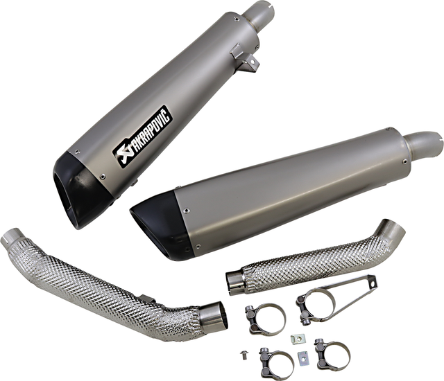 AKRAPOVIC Titanium Mufflers – Triumph Scrambler 1200 XC/XE 2019-2020