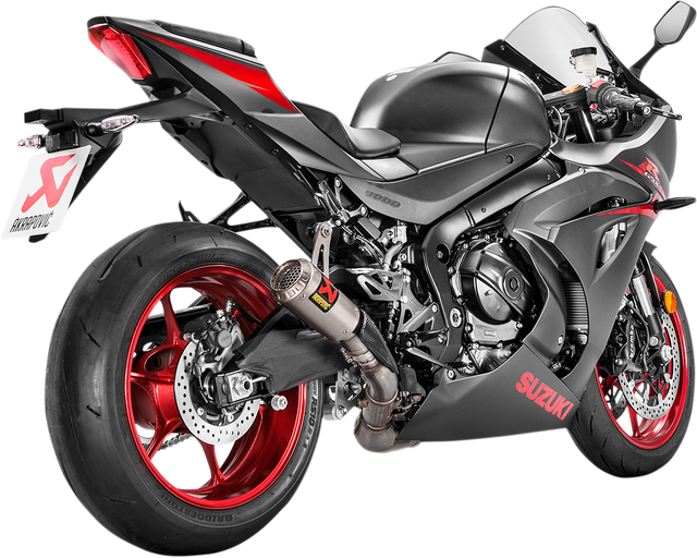 AKRAPOVIC Titanium Muffler – Suzuki GSX-R1000/GSX-R1000R 2017-2025