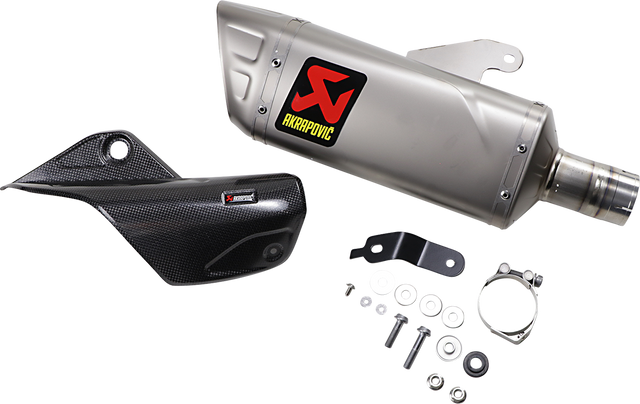 AKRAPOVIC Titanium Muffler S-Y10SO18-HAPLT - Yamaha YZF-R1/YZF-R1M 2015-2026