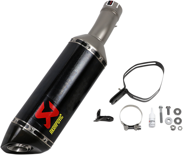 AKRAPOVIC Slip-On Line Muffler - Carbon Fiber - S1000RR S-B10SO10-ZC - BMW S1000RR/M1000RR 2019-2025
