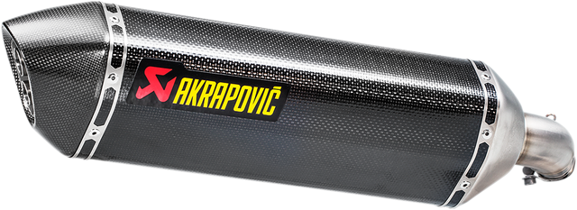 AKRAPOVIC Slip-On Line Muffler - Carbon Fiber – Suzuki SV650/SV650X 2017-Current