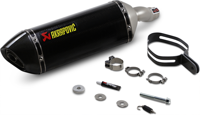 AKRAPOVIC Slip-On Line Muffler - Carbon Fiber S-K3SO1-ZC - Kawasaki Ninja 300/Z300 2013-2016