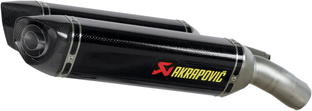 AKRAPOVIC Mufflers - Carbon Fiber S-D10SO3-ZC - Ducati 848/1098/1198 2007-2013