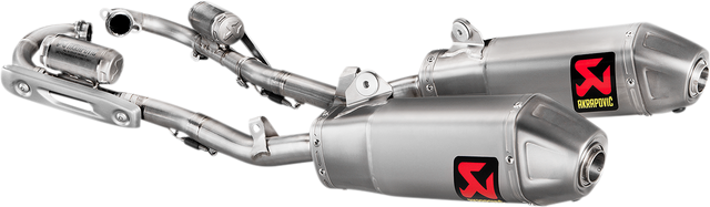 AKRAPOVIC Evolution Exhaust - Titanium S-H2MET12-CIQTA - Honda CRF250R/CRF250RX 2018-2021