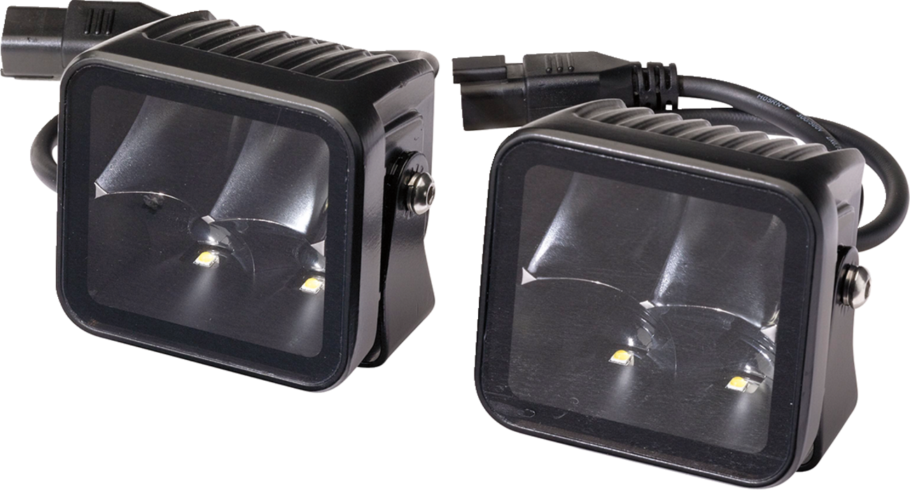 MOOSE OFFROAD 3" Black-Out series Cube Light - LED Cube Light / 3" / Black 2001-2618