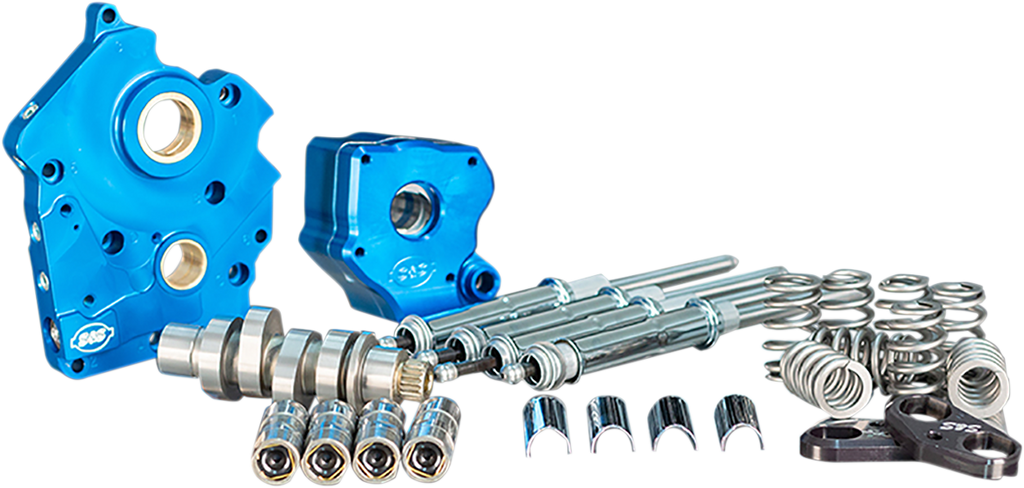 S&S CYCLE Cam Chest Kit for M8 - Cam Chest Kit with Plate / Chain Drive / Water Cooled / 540 Cam / Chrome Pushrods / M8 0925-1364