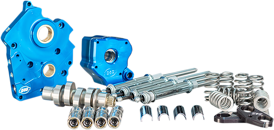 S&S CYCLE Cam Chest Kit for M8 - Cam Chest Kit with Plate / Chain Drive / Water Cooled / 540 Cam / Chrome Pushrods / M8 0925-1364