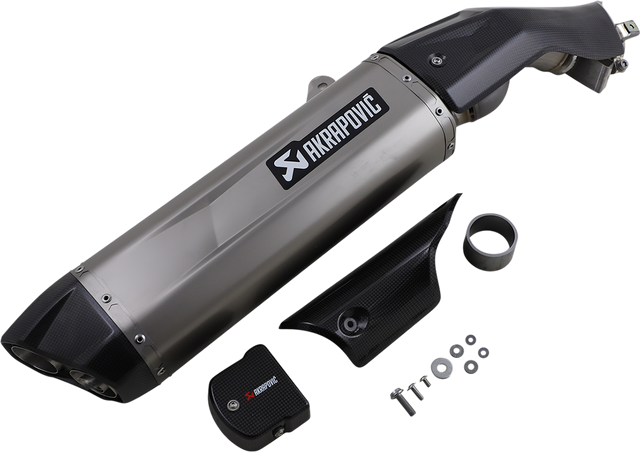 AKRAPOVIC Slip-On Line Muffler - Titanium S-H11SO2-HGJT - Honda CRF1100L Africa Twin/CRF1100L Africa Twin Adventure Sports 2020-2023
