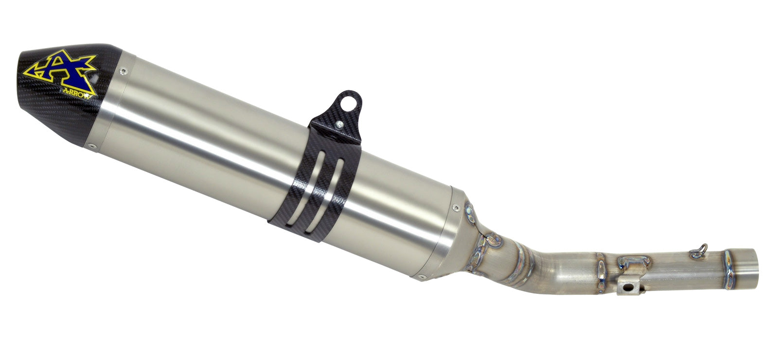 Arrow Aprilia Rx/Sx 125 '21/22 Homologated Aluminum Dark Thunder Silencer With Welded Link Pipe 52510aon