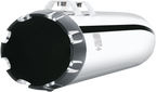 COBRA Slip-On Mufflers - 4" - Chrome with Contrast Cut Tip - M8 FL 6267