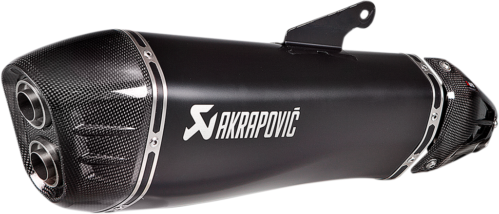 AKRAPOVIC Black Titanium Muffler - Ninja H2 SX S-K10SO21-HRAABL