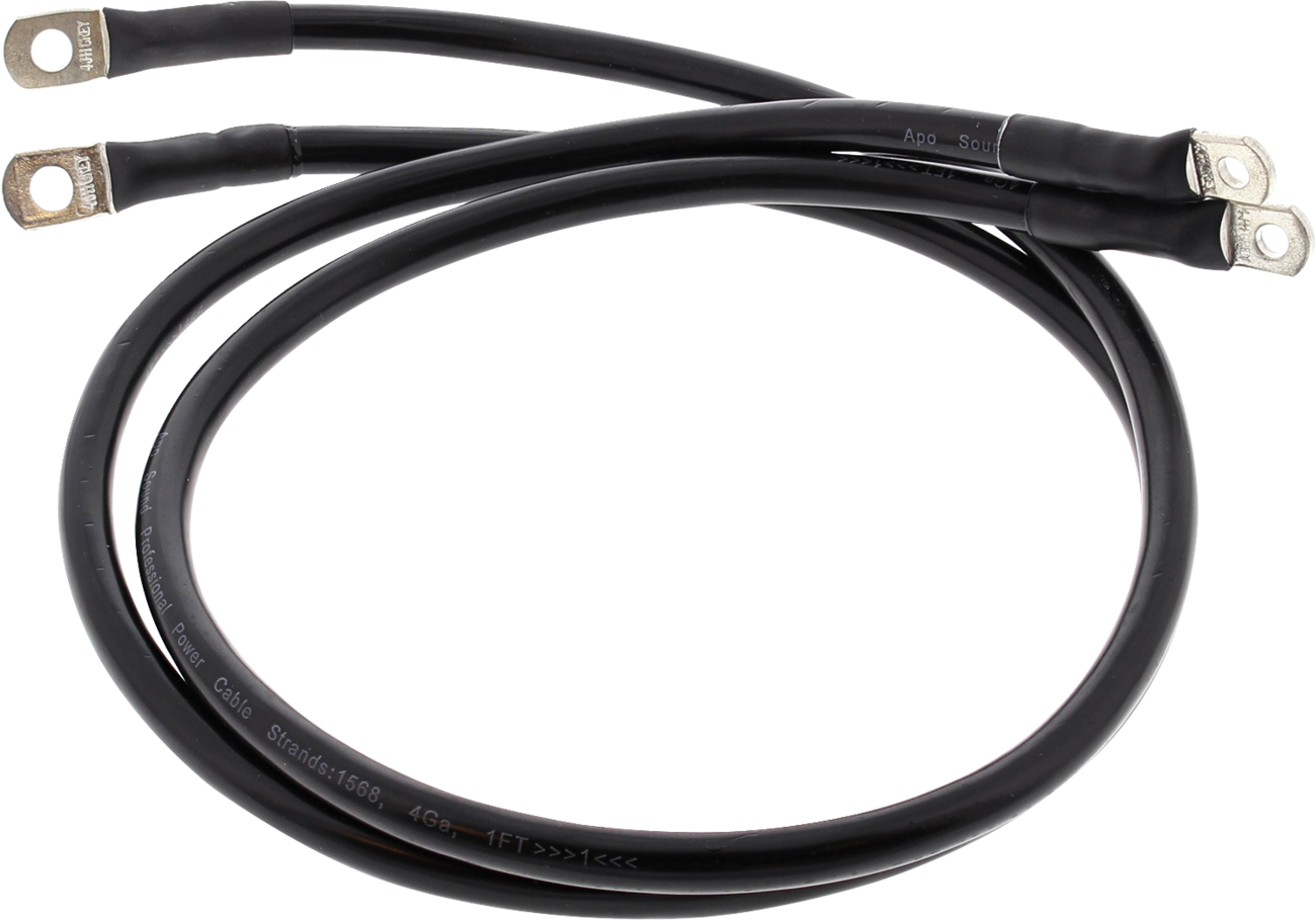 ALL BALLS Battery Cable Kit - Black 2113-1007