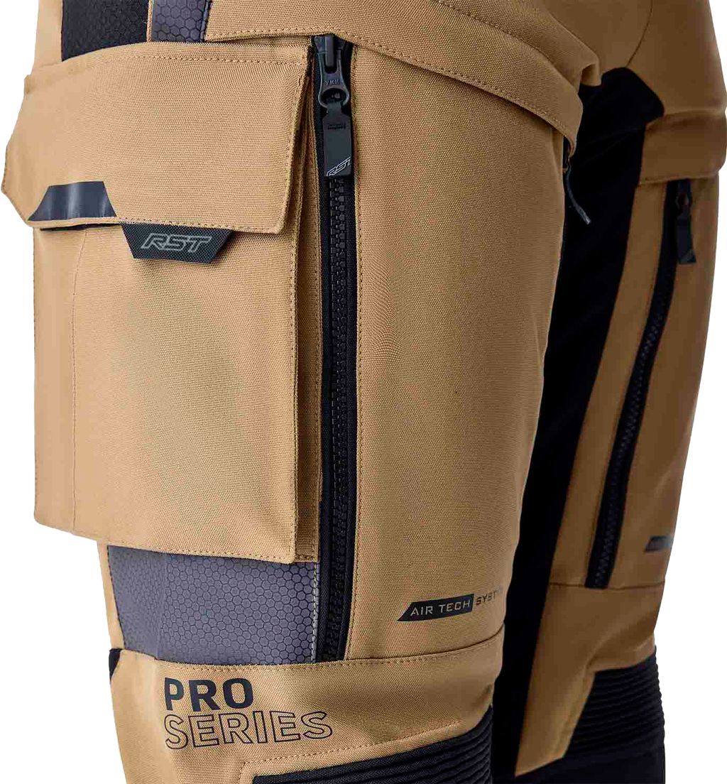 RST Pro Series Adventure-X CE Men's Textile Pants - Sand / Black - View 15