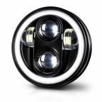 Eagle Lights 5 3/4" LED Headlight Kit with Halo Ring for Harley-Davidson® and Indian® Motorcycles - Generation II