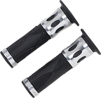PRO GRIP 728 Superbike Grips - Open Ends - Silver PA0728OECRAG