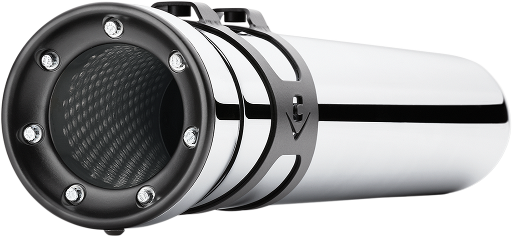 COBRA Race-Pro Slip-On Mufflers - Chrome - '95-'16 FLH 6218