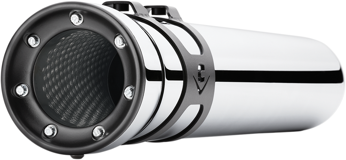 COBRA Race-Pro Slip-On Mufflers - Chrome - '95-'16 FLH 6218
