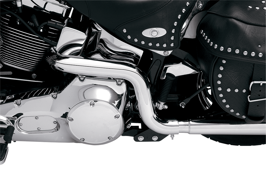 BASSANI XHAUST Power Curve True-Dual Crossover Header Pipes - '86-'06 Softail SFT-211