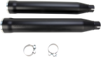 COBRA 3" RPT Mufflers for '07-'17 Softail - Black 6053B