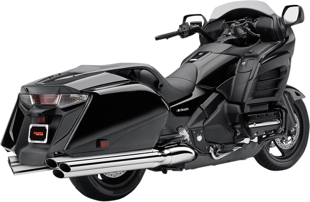 COBRA 6-into-6 Slip-On Mufflers - Chrome - GL1800/F6B 1217