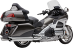 COBRA 6-into-6 Slip-On Mufflers - Chrome - GL1800/F6B 1217
