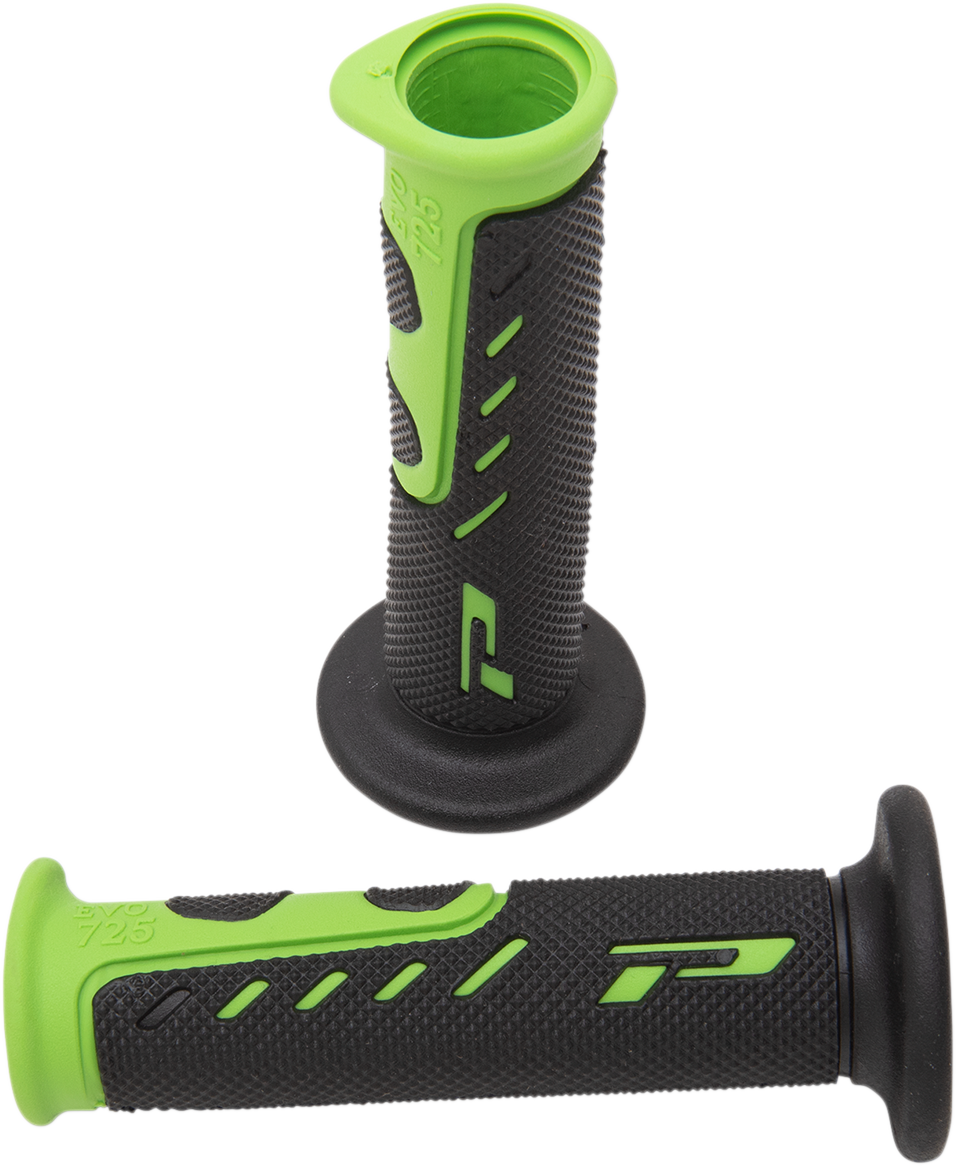 PRO GRIP 725 EVO Molded Gel Grips - Open Ends - Green/Black PA0725OEVE02