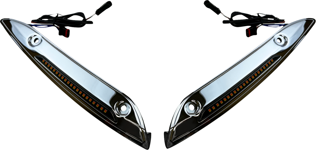 CUSTOM DYNAMICS Windshield Trim - Chrome 2040-2817