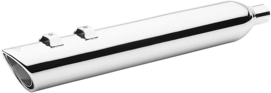 COBRA 909 Twin Slip-On Mufflers - 4" - Chrome - '95-'16 Bagger 6106