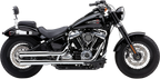 COBRA Neighbor Hater Slip-On Mufflers - Chrome - FLHC/FLHCS/FLDE 6048