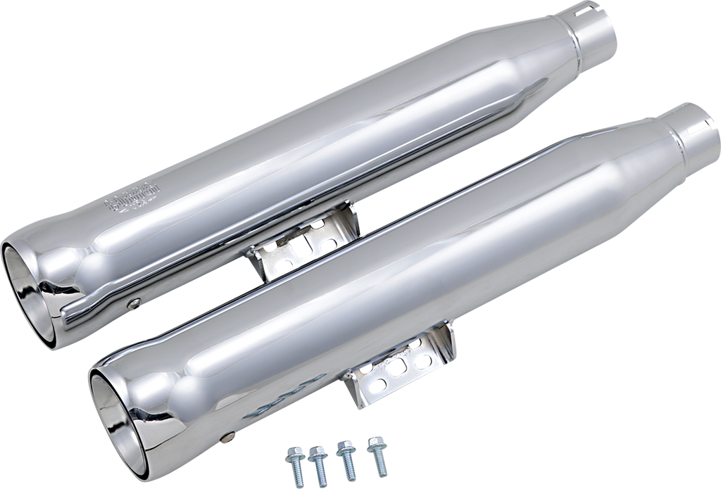 COBRA Neighbor Hater Slip-On Mufflers - Chrome - FLHC/FLHCS/FLDE 6048