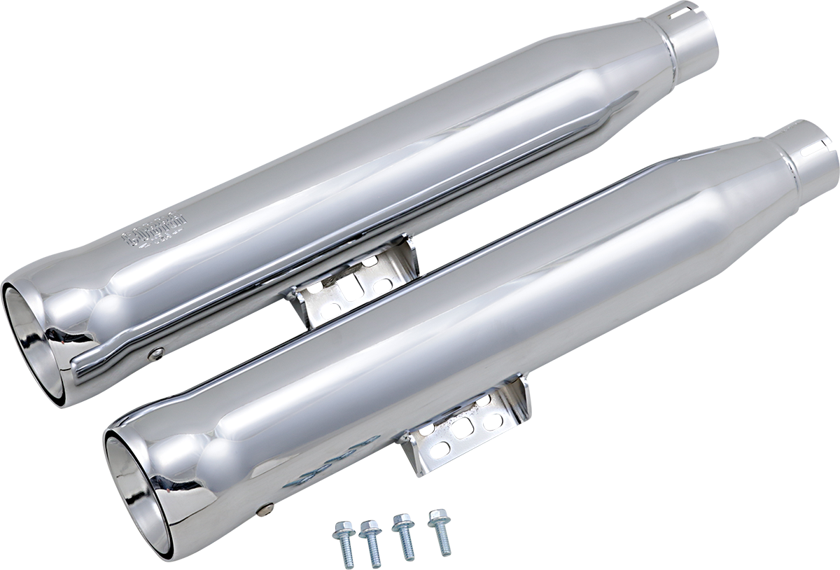 COBRA Neighbor Hater Slip-On Mufflers - Chrome - FLHC/FLHCS/FLDE 6048