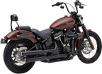 COBRA Neighbor Hater Slip-On Mufflers - Black - FLHC/FLHCS/FLDE 6048B