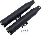 COBRA Neighbor Hater Slip-On Mufflers - Black - FLHC/FLHCS/FLDE 6048B