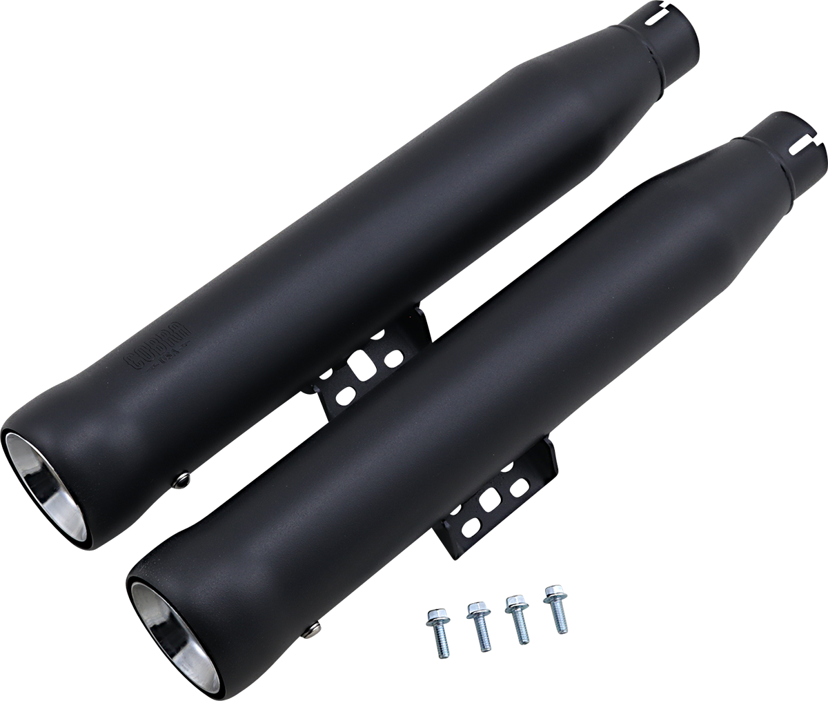 COBRA Neighbor Hater Slip-On Mufflers - Black - FLHC/FLHCS/FLDE 6048B
