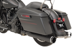 KHROME WERKS 2-into-2 Dominator Exhaust System - Black - '09-'16 FL - With 4-1/2" Muffler 200830