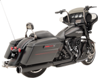 KHROME WERKS 2-into-2 Dominator Exhaust System - Black - '09-'16 FL - With 4-1/2" Muffler 200830