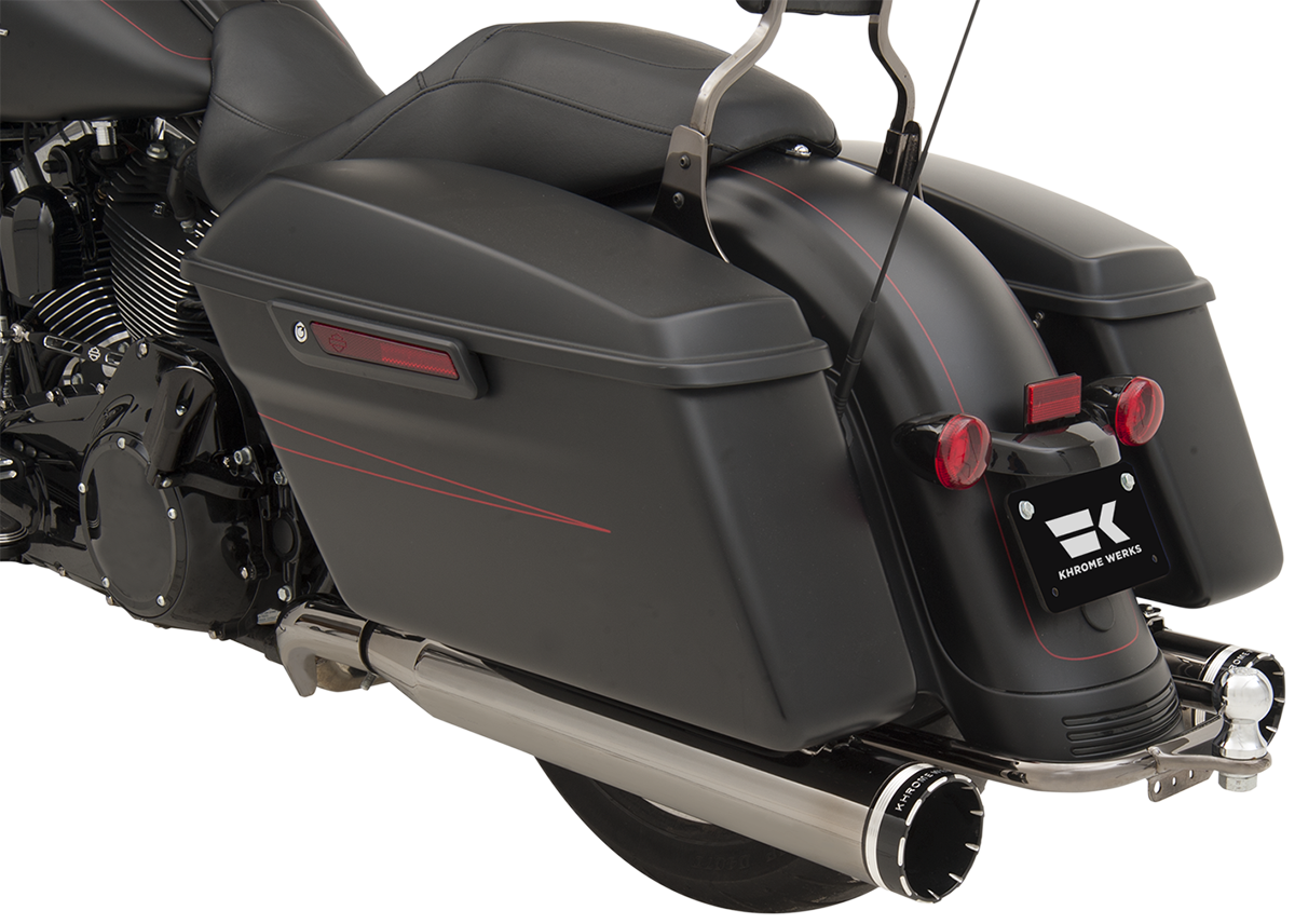 KHROME WERKS 2-into-2 Dominator Exhaust System - Eclipse® - '09-'16 FL - With 4-1/2" Muffler 201830