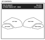 STOMPGRIP Tank Grips - Volcano - Black - Kawasaki - Ninja '13-'17 55-10-0043B