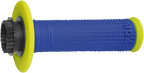 PRO GRIP 708 Lock-On Grips - Fluorescent Yellow/Blue PA070800GFBL