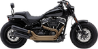 COBRA El Diablo Slip-On Mufflers - Raven Black - FXFB/S 6046B