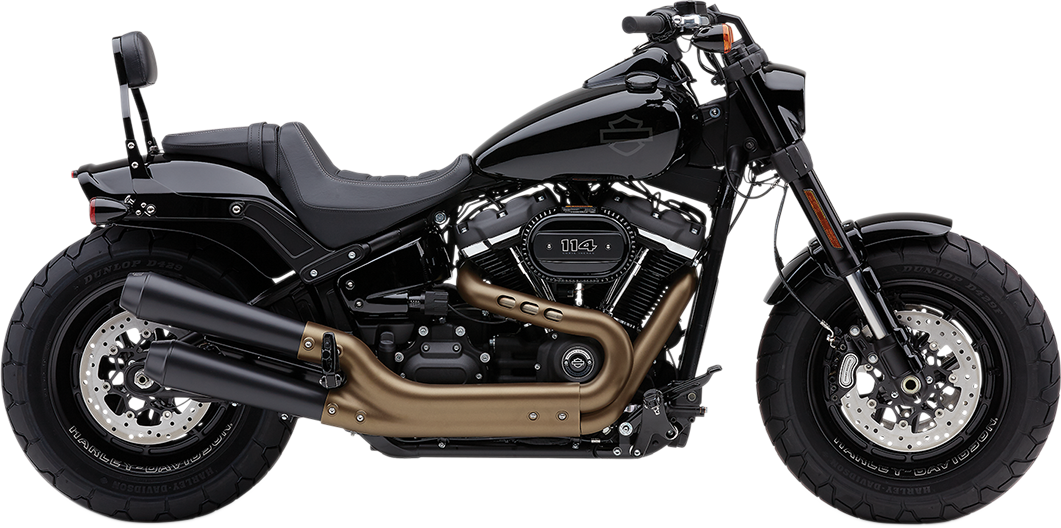 COBRA El Diablo Slip-On Mufflers - Raven Black - FXFB/S 6046B
