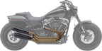 COBRA El Diablo Slip-On Mufflers - Raven Black - FXFB/S 6046B