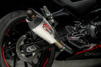 Yoshimura 450SS 23-26 / 450NK 24-26 AT2 Stainless Slip-On Exhaust, w/ Stainless Muffler