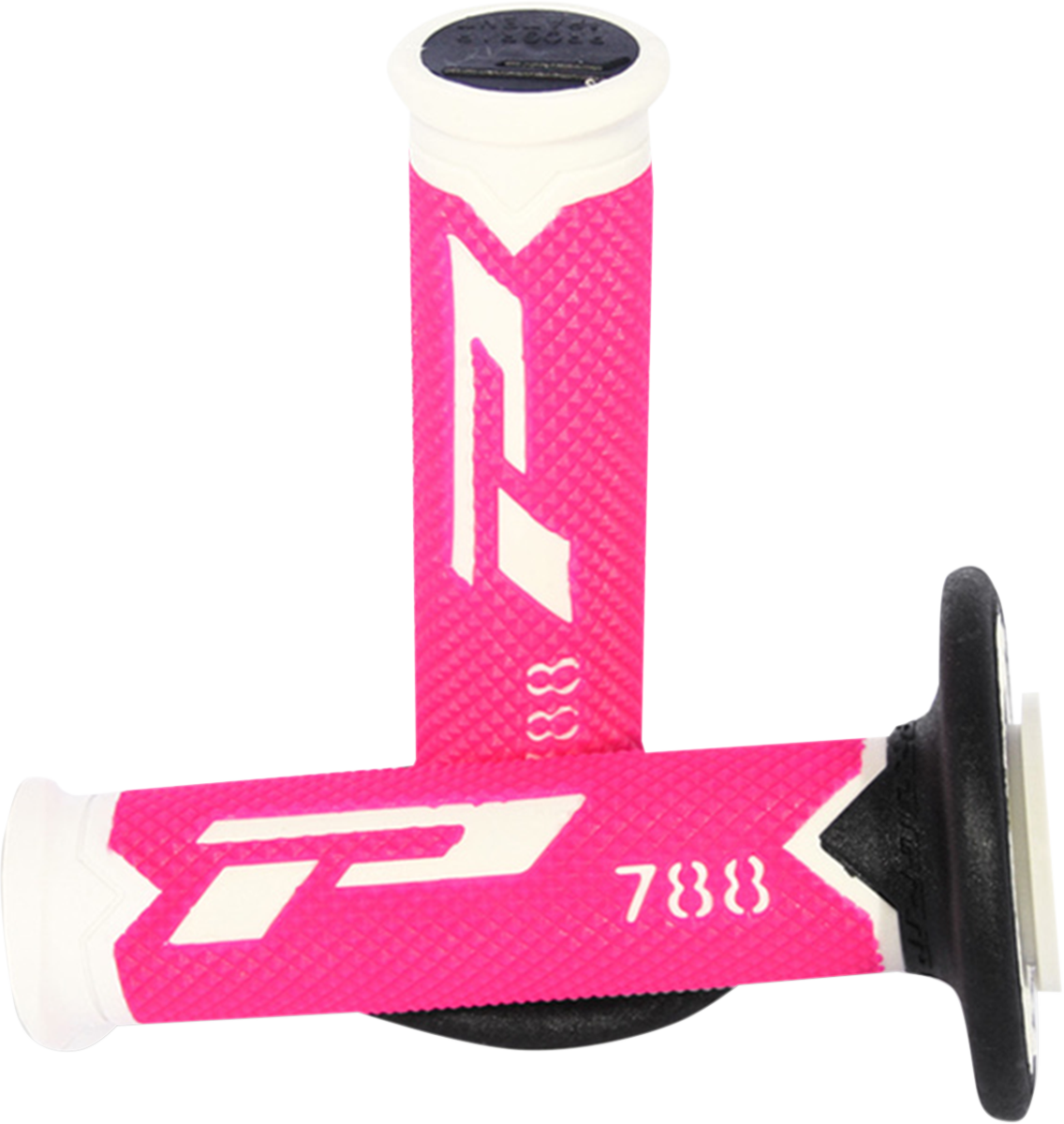 PRO GRIP Cross Triple Density 788 Grips - White/Pink/Black PA078800WFXN