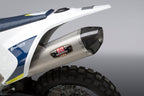 Yoshimura Husq 701/KTM 690 R Race R-77 Stainless Slip-On Exhaust, w/ Stainless Muffler