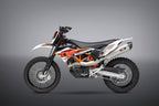 Yoshimura Husq 701/KTM 690 R Race R-77 Stainless Slip-On Exhaust, w/ Stainless Muffler