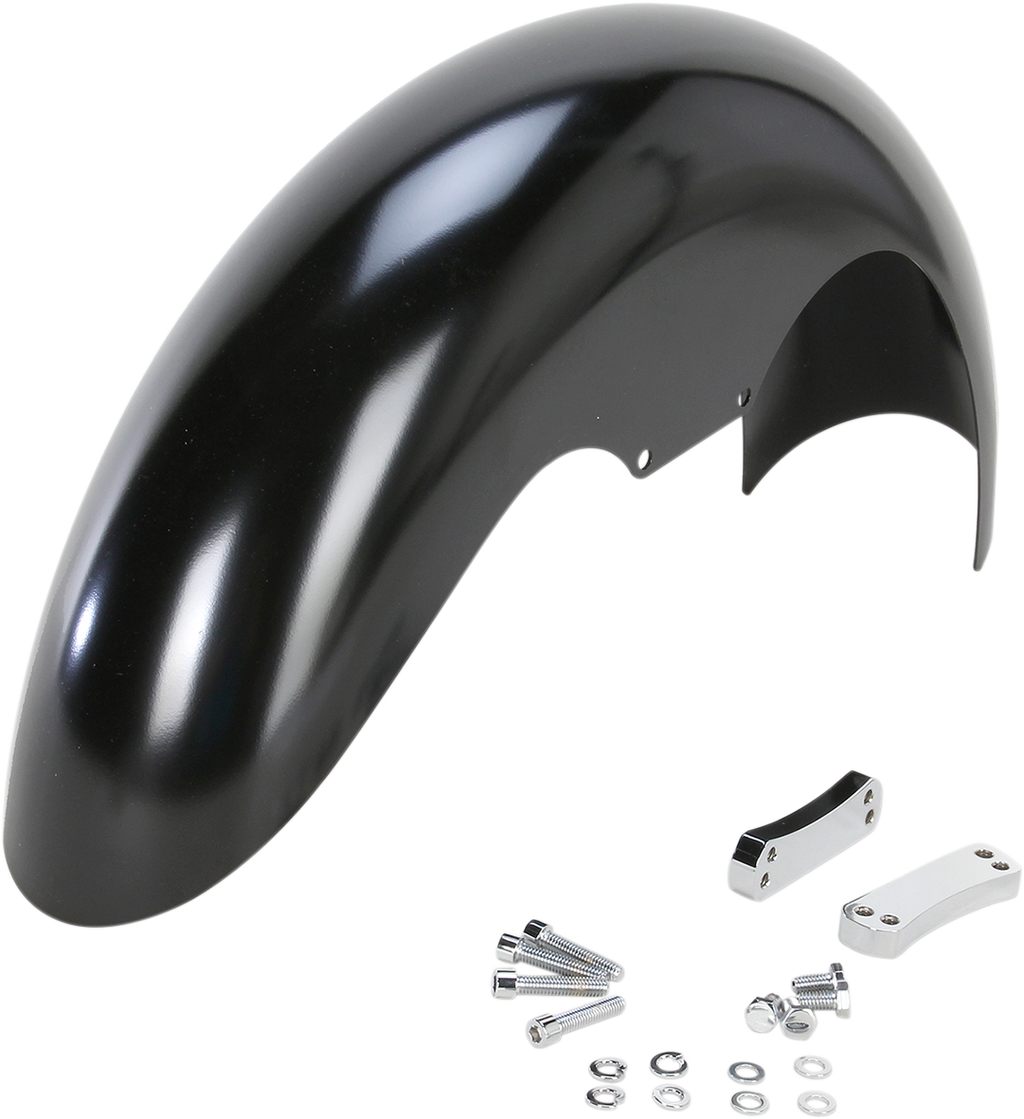 KLOCK WERKS Tire Hugger Front Fender for Dresser - Henry Front Fender / Black / HD Touring 1401-1056