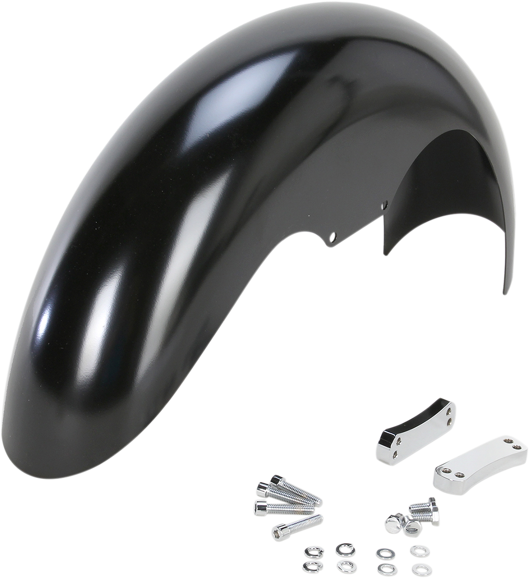 KLOCK WERKS Tire Hugger Front Fender for Dresser - Henry Front Fender / Black / HD Touring 1401-1056