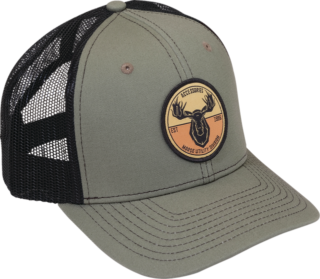 MOOSE OFFROAD MUD Badge Hat - Olive/Black 2501-4411